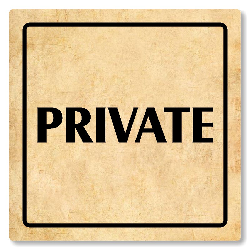Private, 80x80mm, pergamen, Arizona